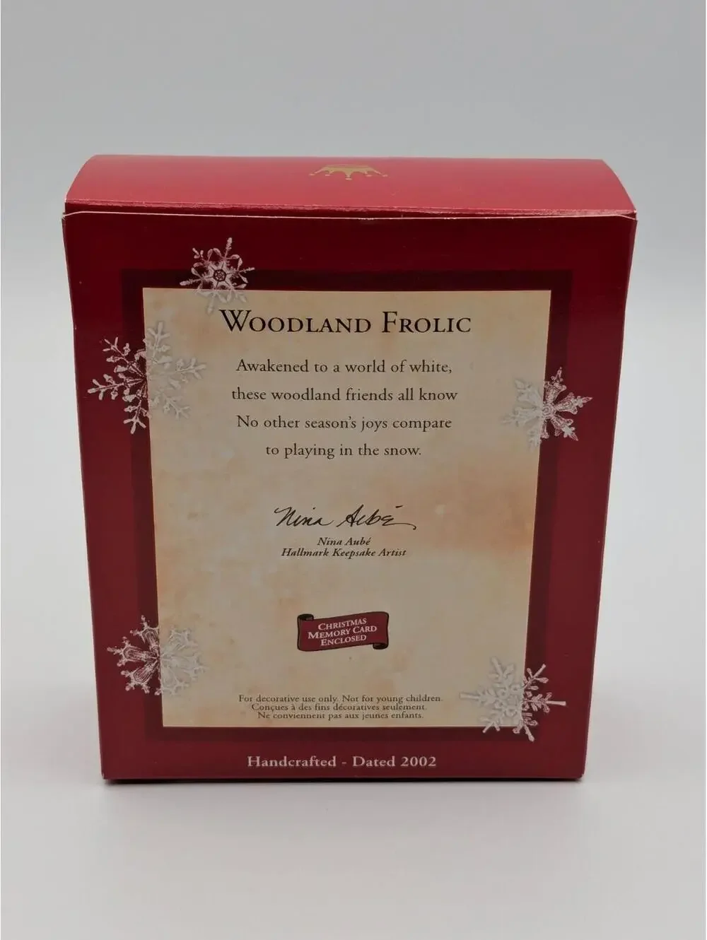 Hallmark Keepsake Woodland Frolic 2002, Set of 3 Vintage Christmas Ornaments